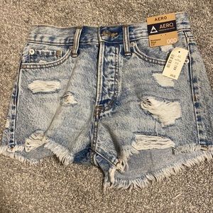 aero denim shorts